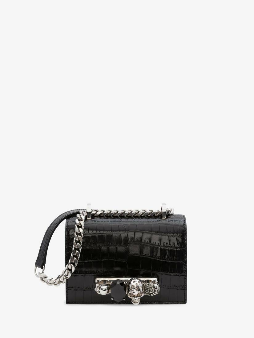 Bolsos Mini Alexander McQueen Mini Jewelled Satchel Mujer - Negros - Mexico 043-GJHWPT